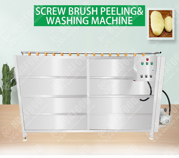 Heavy duty Potato Spiral peeling and cleaning machine - Potato Washing peeling - 1