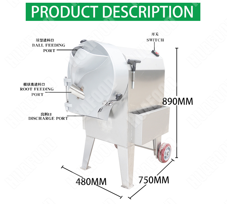 Thick and thin adjustable multifunction vegetable potato cutter slicing machine - Potato Cutting Machine - 1