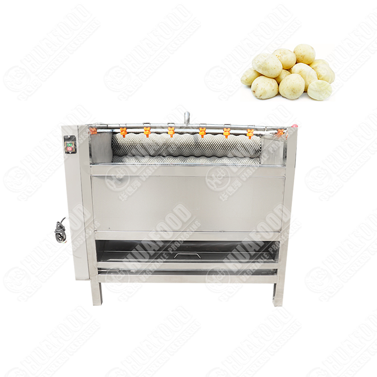 Soft brush cleaning machine Potato cleaning machine - Showcase - 1