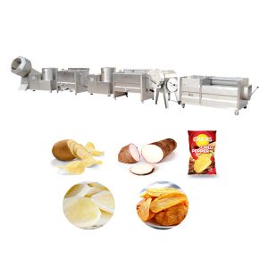 Semi-automatic potato chip production line