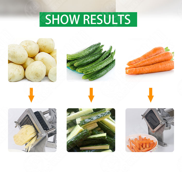Manual operation hand press carrot sweet potato cutter machine for home use - Potato Cutting Machine - 1