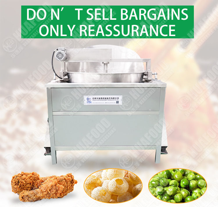 Stainless steel Semi-automatic tilting bucket frying machine - Potato processing machine - 1