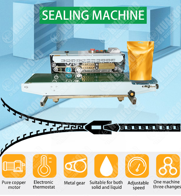 Stand type continuous band sealer sealing machine - Potato Packing Machine - 1