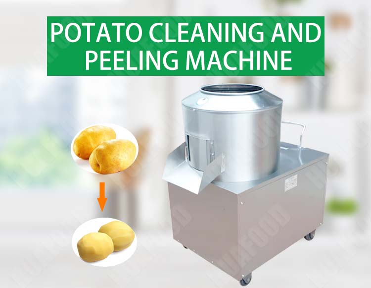 Potato skinning machine|Potato skin peeling machine - Potato Washing peeling - 1