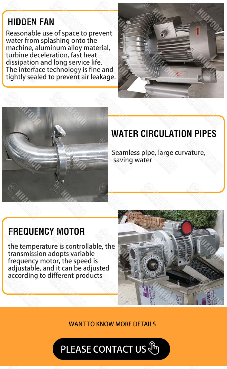 Automatic Vegetable Potato Blanching Machine - Potato processing machine - 2