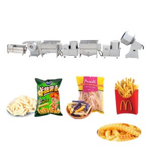 Semi-automatic frozen french fries making machine