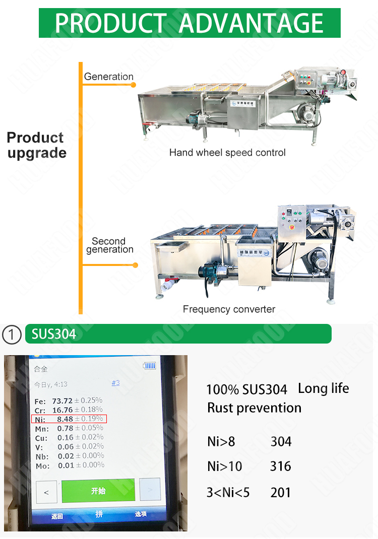 Potato vegetable cleaning equipment/fruit washer - Potato Cleaning Machine - 1