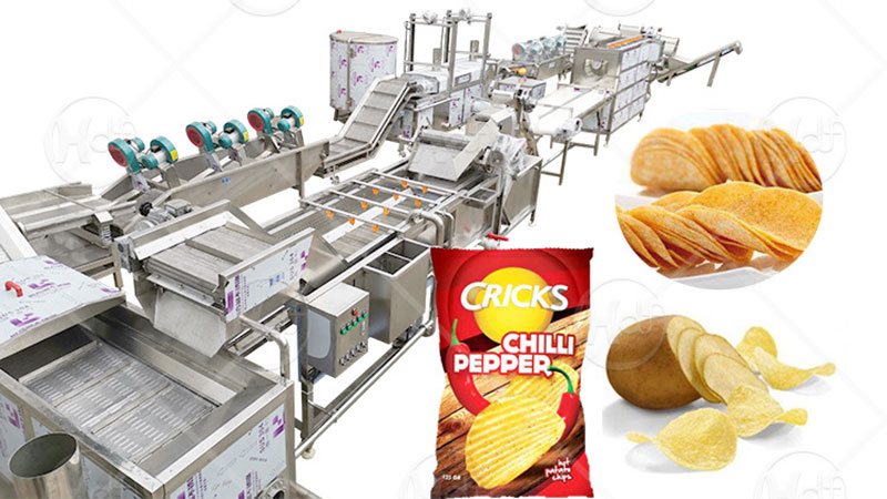 Fully Automatic Potato Chips Making Machine For Snack Factory - Potato Chips and french fries - 1