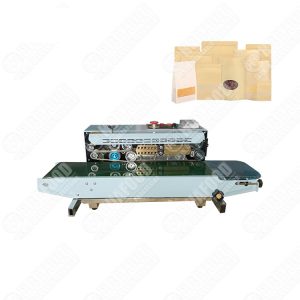 Stand type continuous band sealer sealing machine