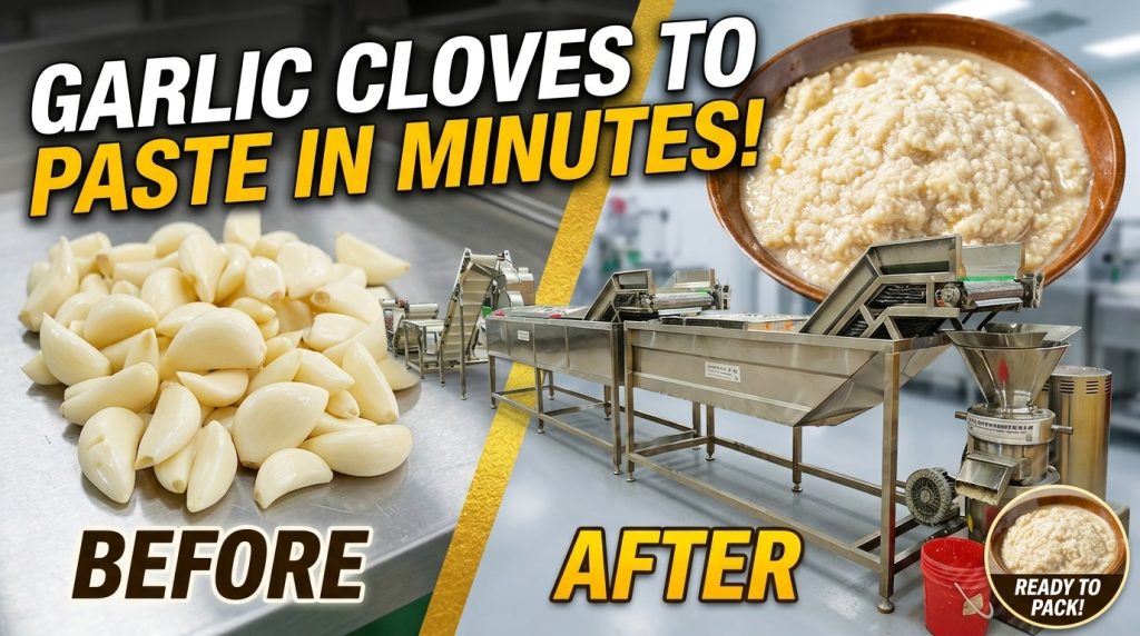 Automatic garlic sauce production line - Garlic paste production line - 1